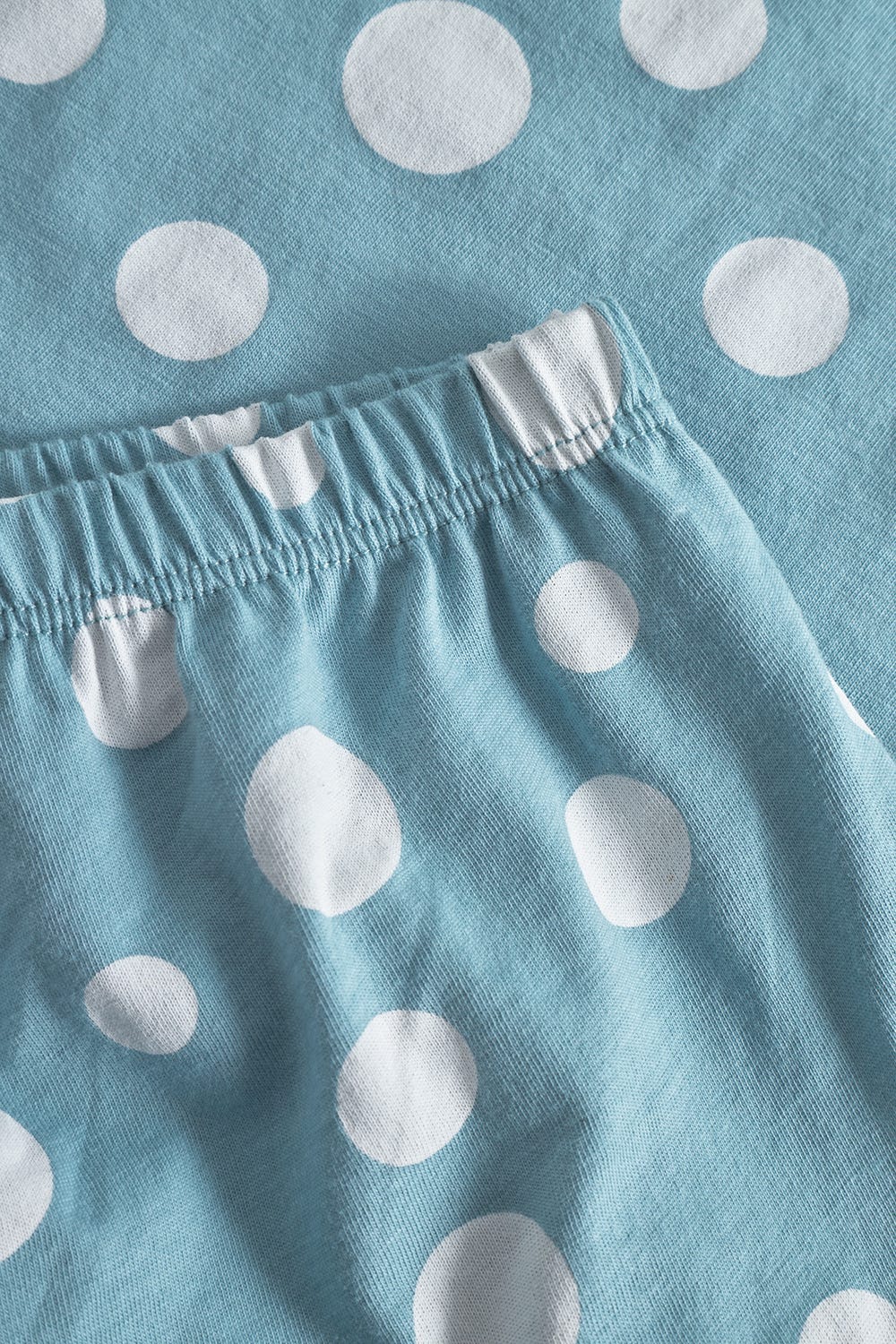 Detailbild 3 von Pyjama mit Tupfendruck Mintgrün 100% Baumwolle