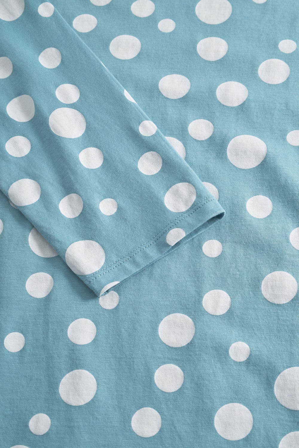 Detailbild 1 von Nachthemd im Tupfendruck Mintgrün 100% Baumwolle