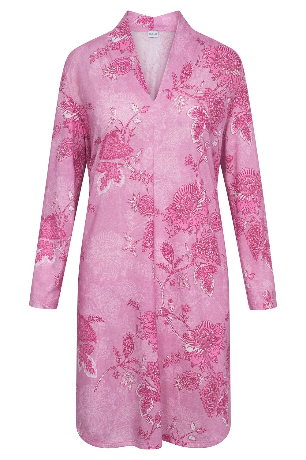 Hollowbild von Nachthemd im romantischen Ornament-Druck Große Größen bis 54