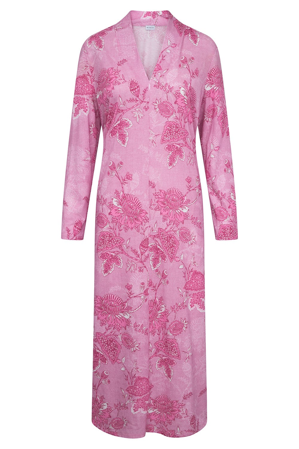 Hollowbild von Nachthemd im romantischen Ornament-Druck Große Größen bis 54 Baumwolle/Modal