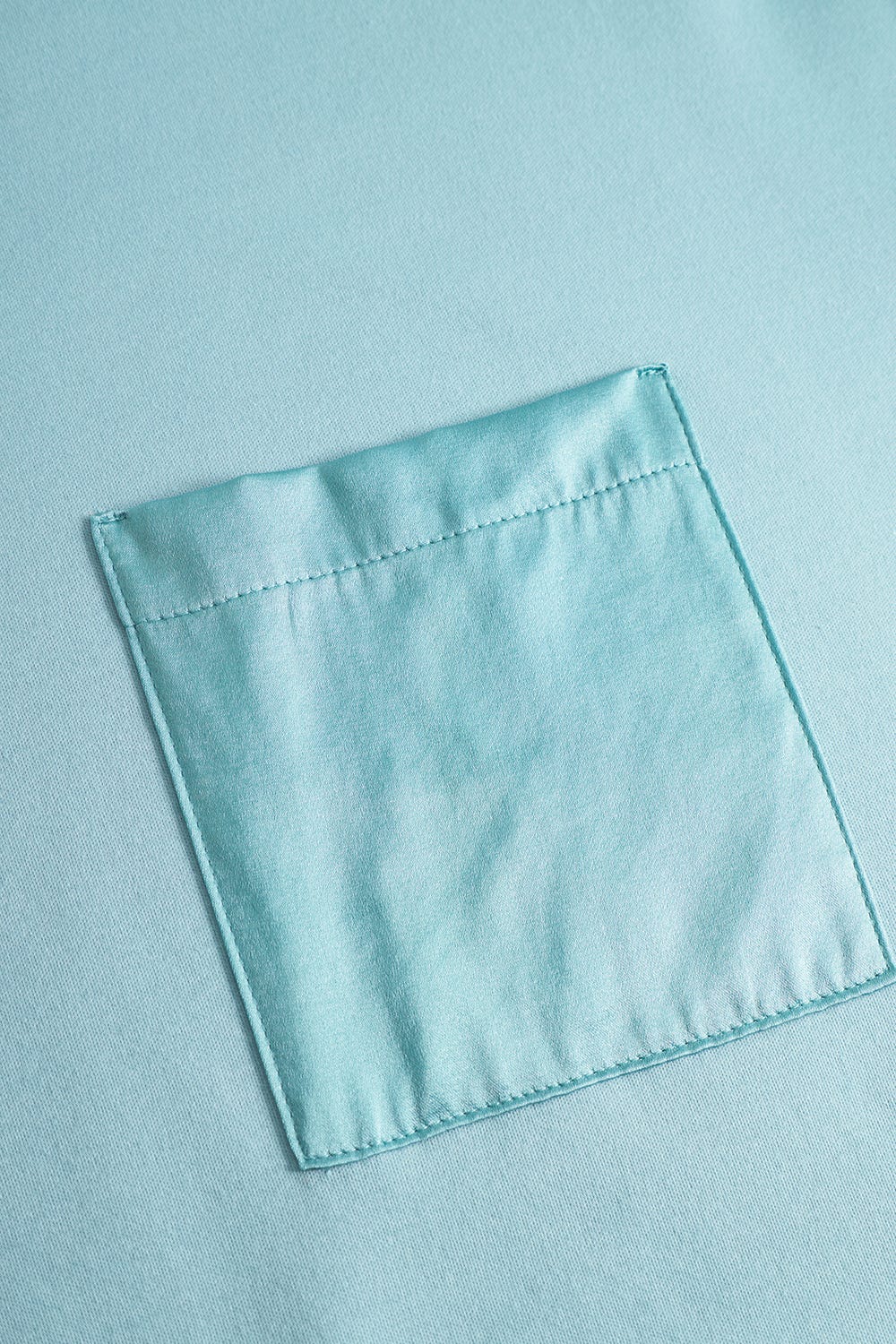 Detailbild 2 von Pyjama mit Satindetails an Brusttasche 100% Baumwolle