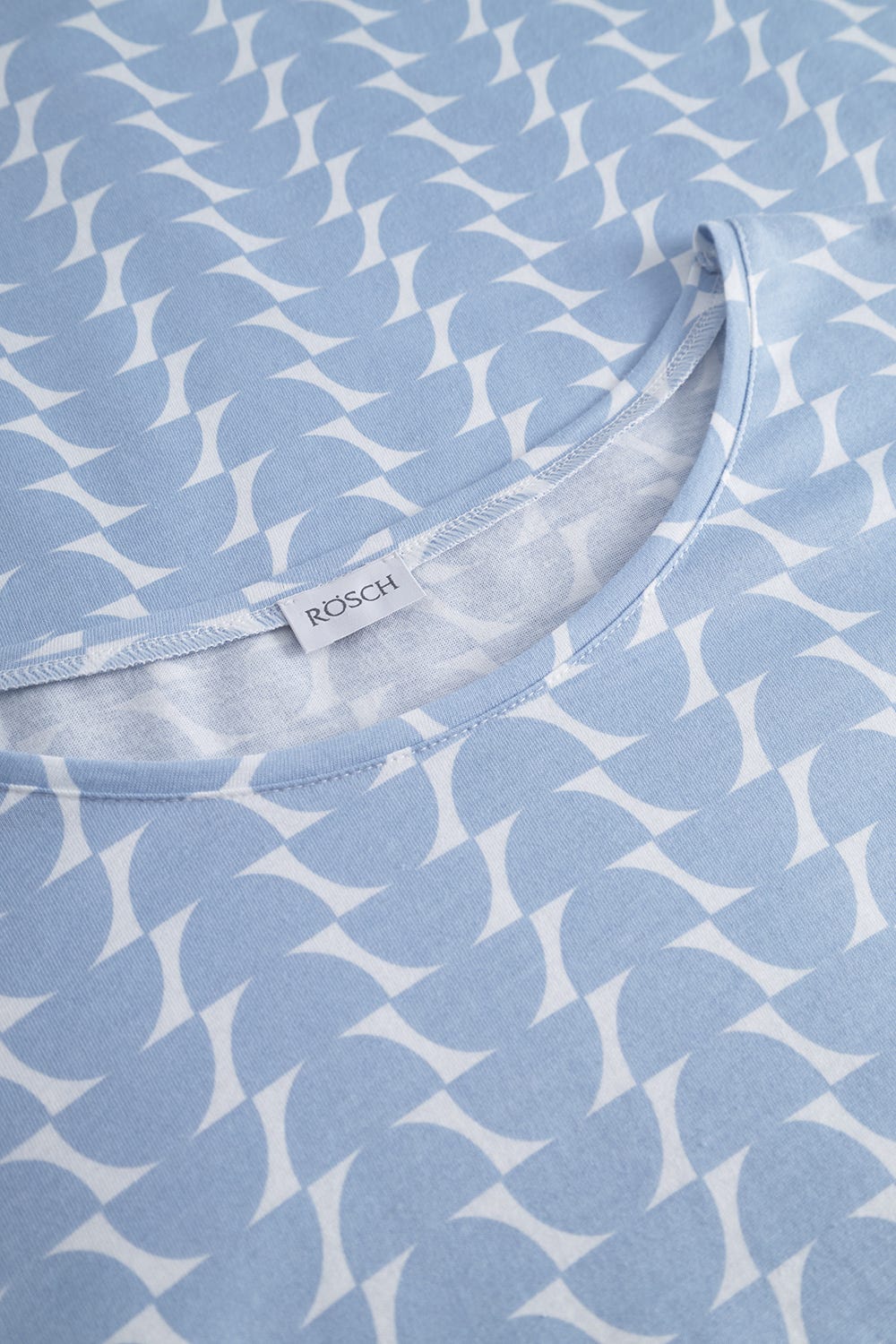 Detailbild 1 von Nachthemd im Retro-Muster Halbkreise 100% Baumwolle