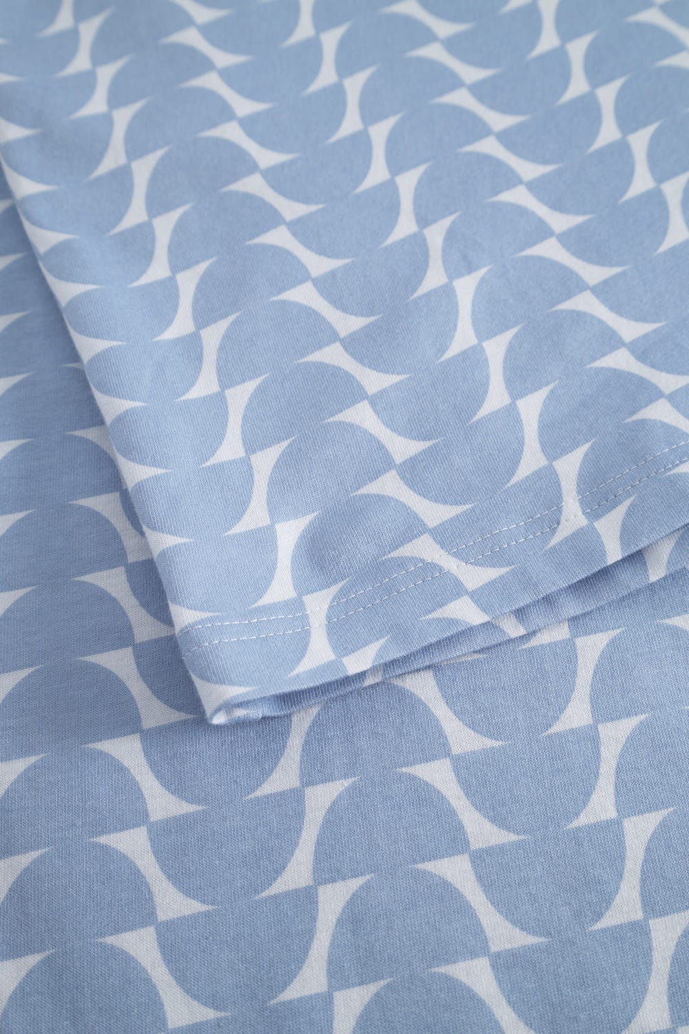 Detailbild 3 von Nachthemd im Retro-Muster Halbkreise 100% Baumwolle