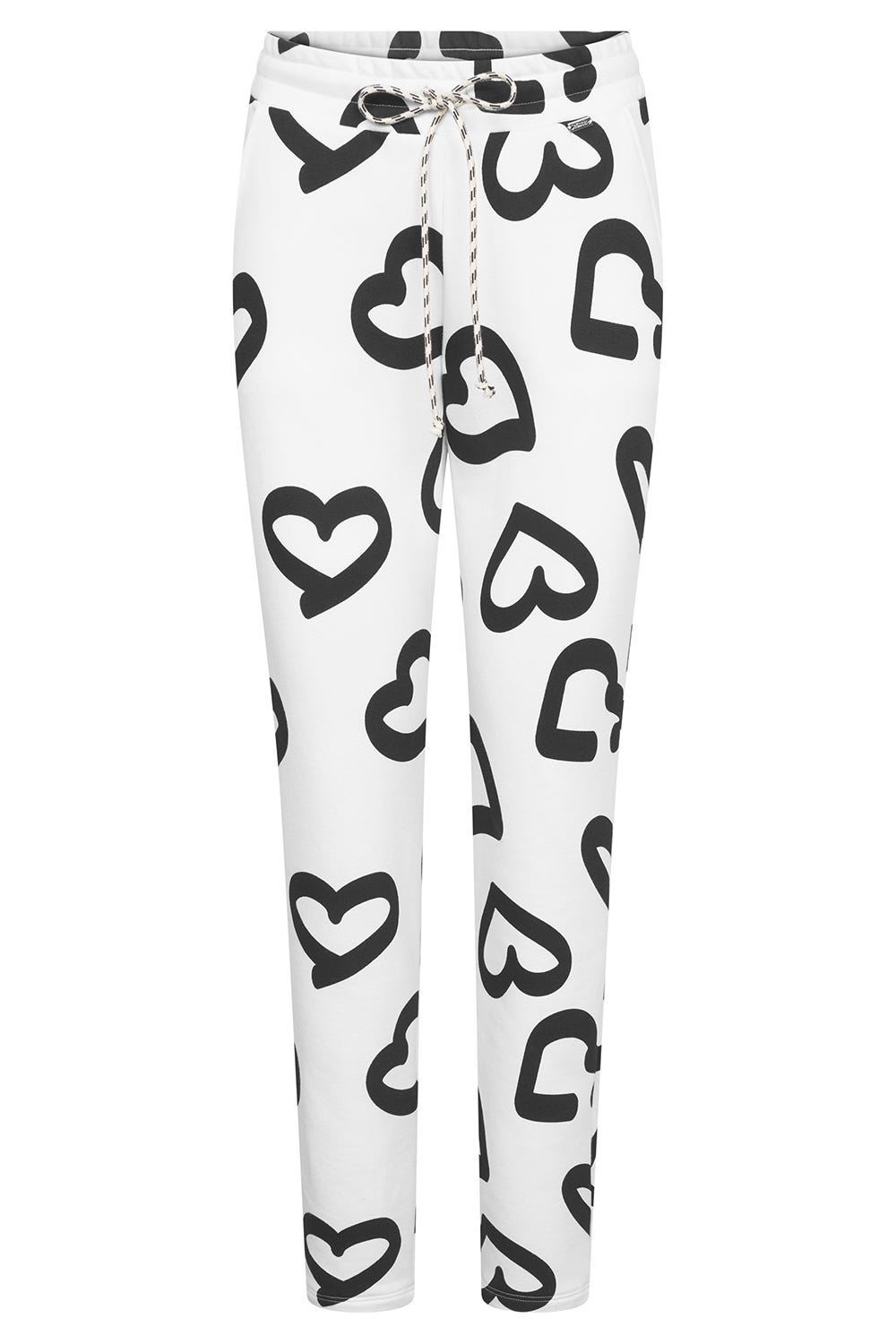 Hollowbild von Sweathose im Herz-Muster Baumwolle/Polyester