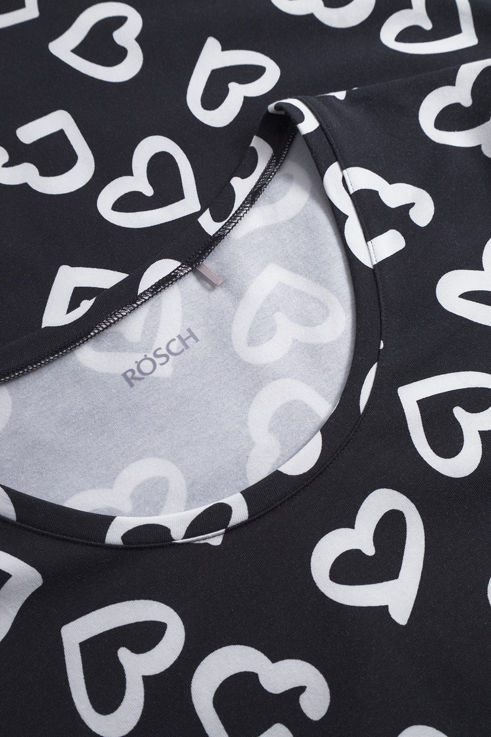 Detailbild 1 von Nachthemd mit Herz-Muster Baumwolle/Elasthan