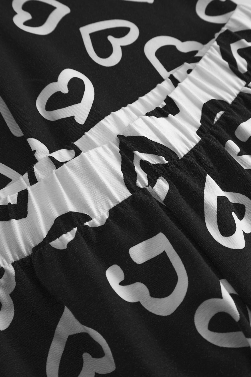 Detailbild 3 von Pyjamahose mit Herz-Muster Baumwolle/Elasthan