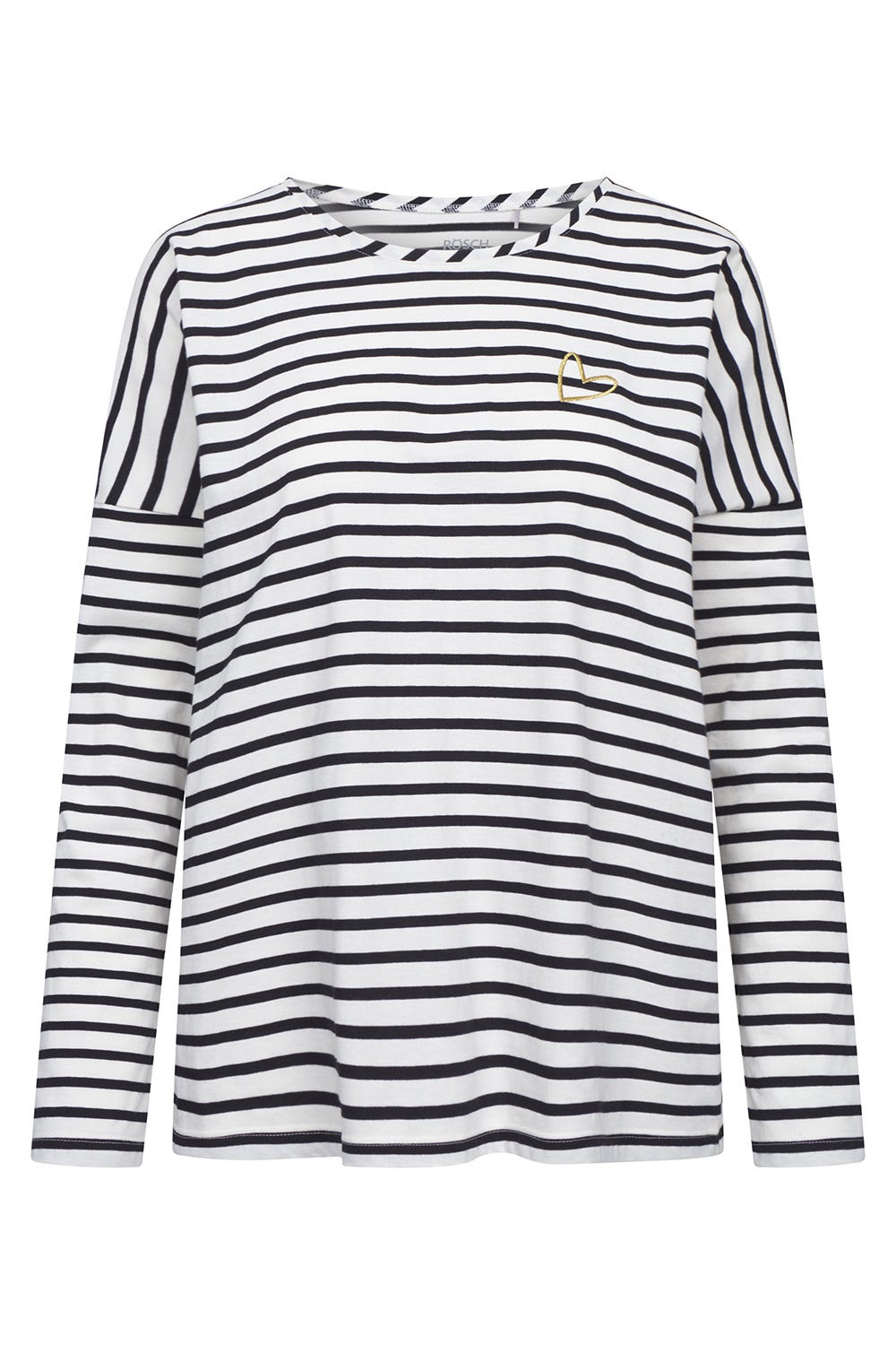 Hollowbild von Pyjamashirt im Streifen-Muster Baumwolle/Elasthan