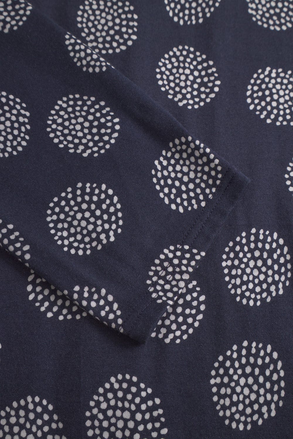 Detailbild 2 von Nachthemd Langarm im grafischen Punktemuster Baumwolle/Modal