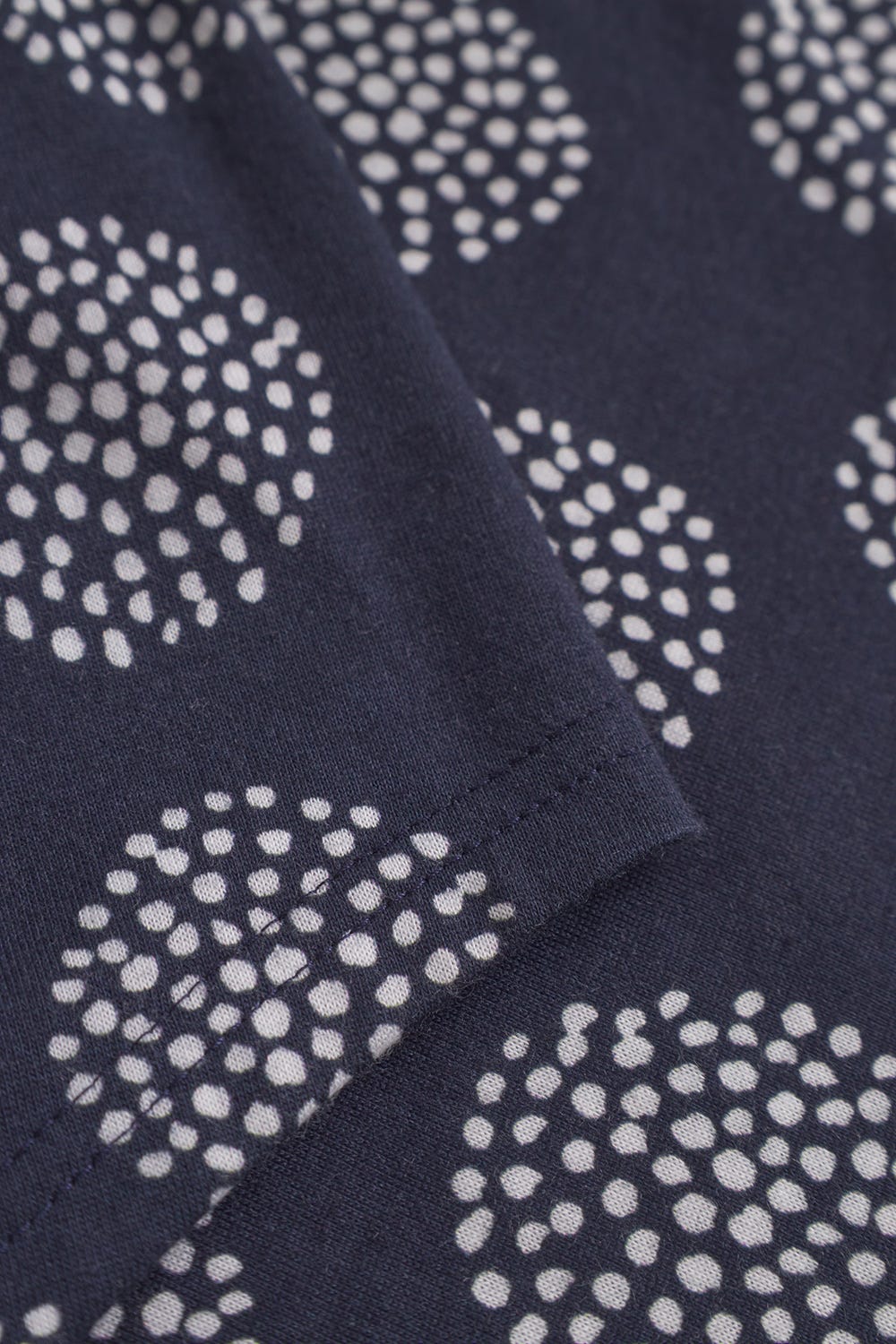 Detailbild 3 von Nachthemd Langarm im grafischen Punktemuster Baumwolle/Modal