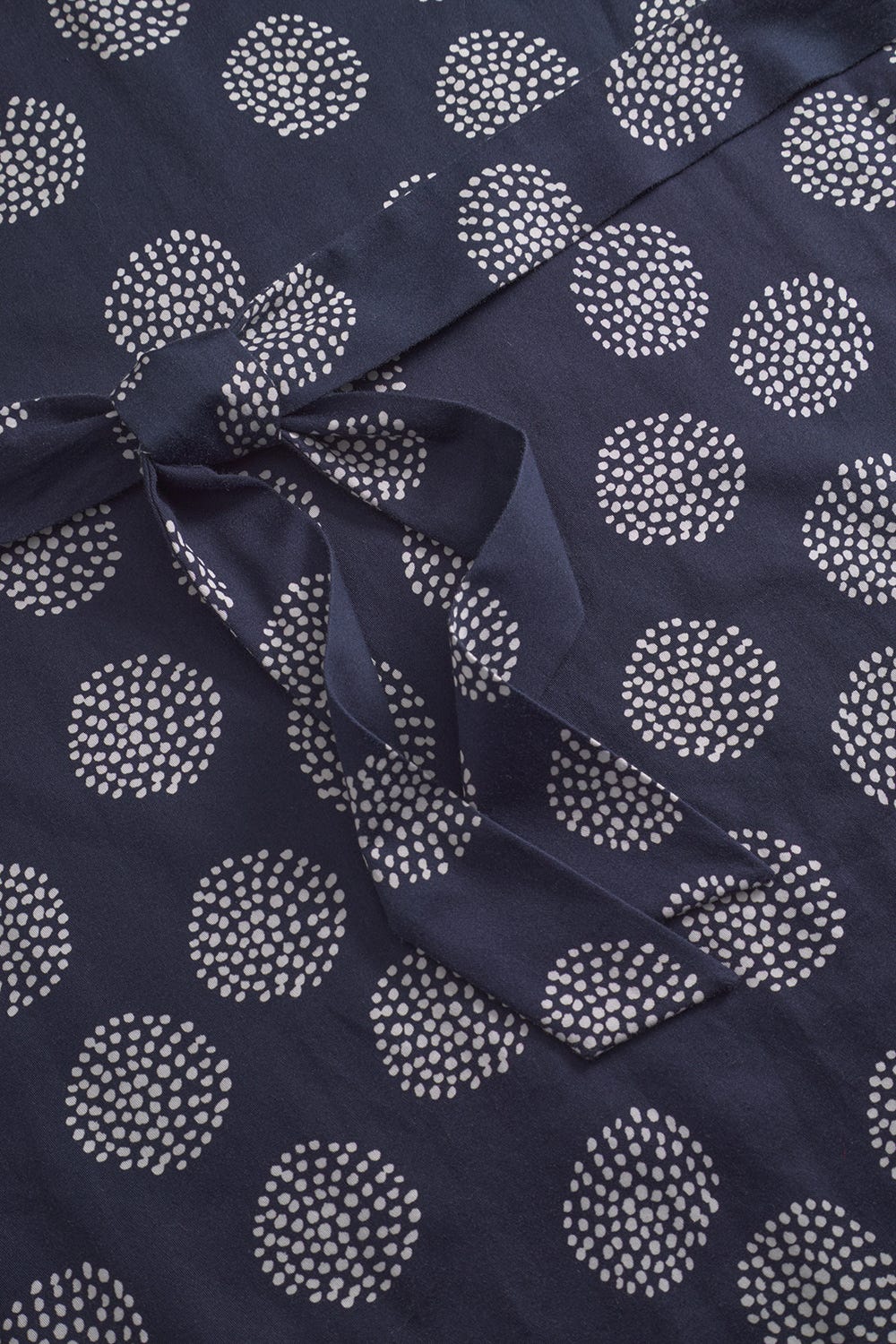 Detailbild 3 von Morgenmantel im grafischen Punktemuster 100% Baumwolle