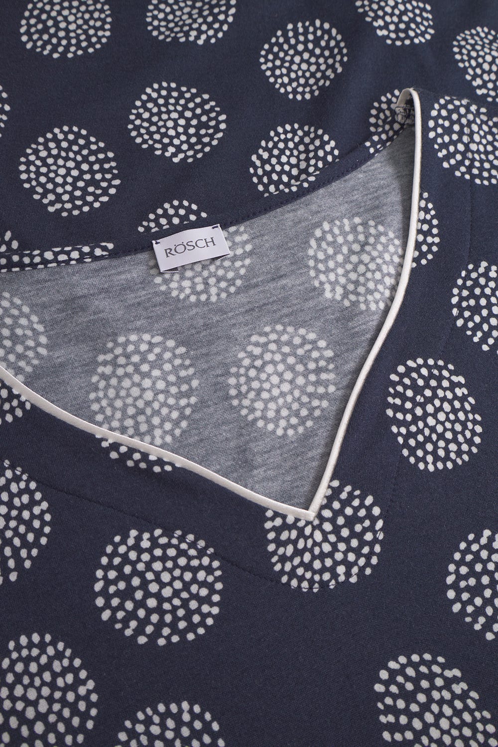 Detailbild 1 von Nachthemd Kurzarm im grafischen Punktemuster Baumwolle/Modal