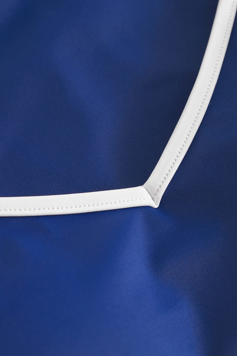Detailbild 1 von Badeanzug mit Kontrastdetails Royalblau-Weiß