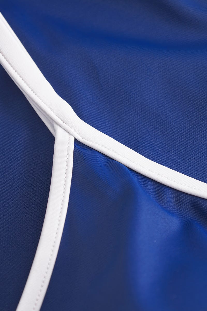 Detailbild 2 von Badeanzug mit Kontrastdetails Royalblau-Weiß