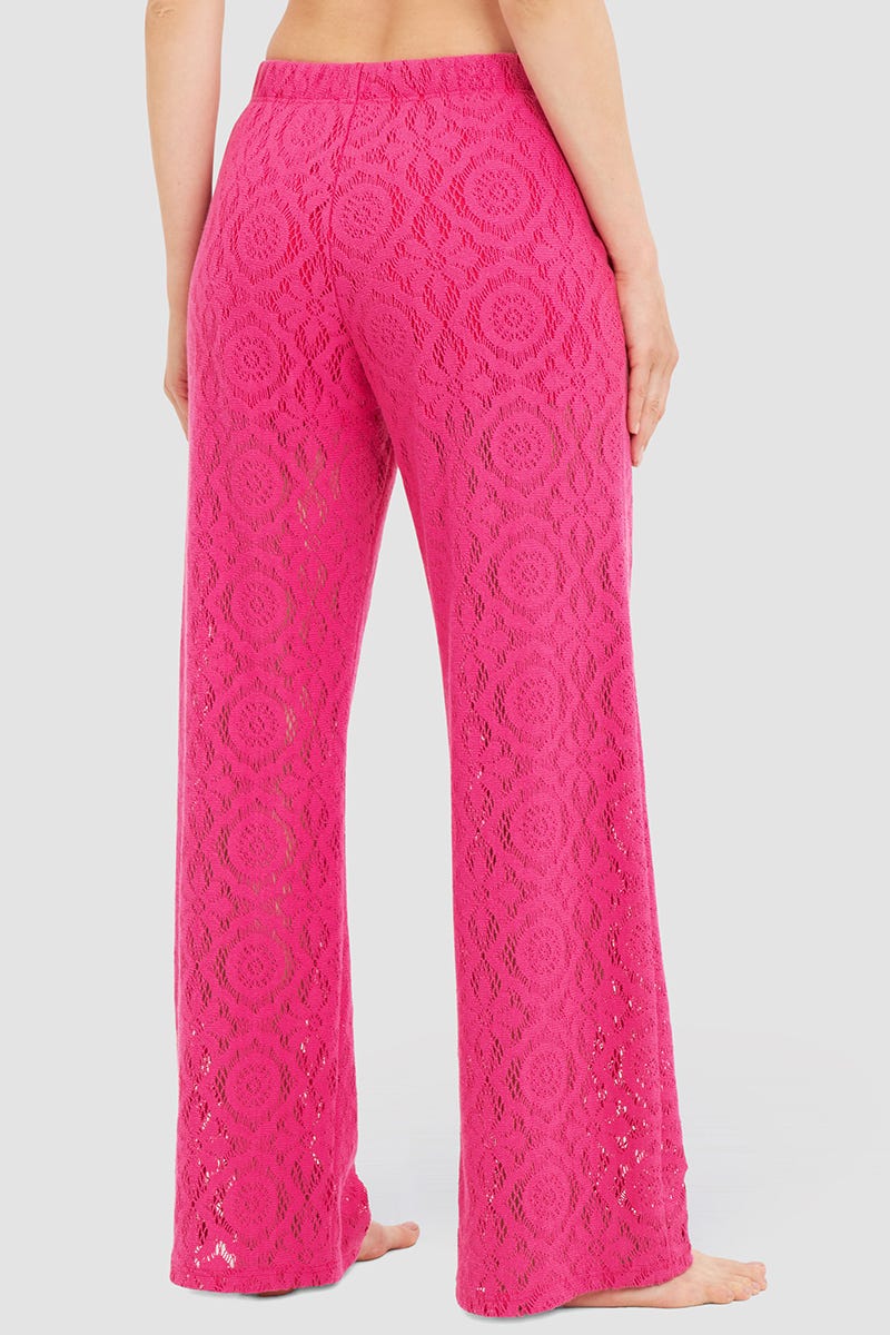 Rückansicht von Freizeithose aus dekorativer Strickware Baumwolle/Polyester