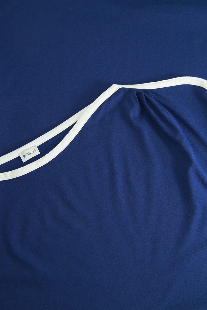 Detailbild 1 von Standkleid mit Kontrastdetails Royalblau-Weiß