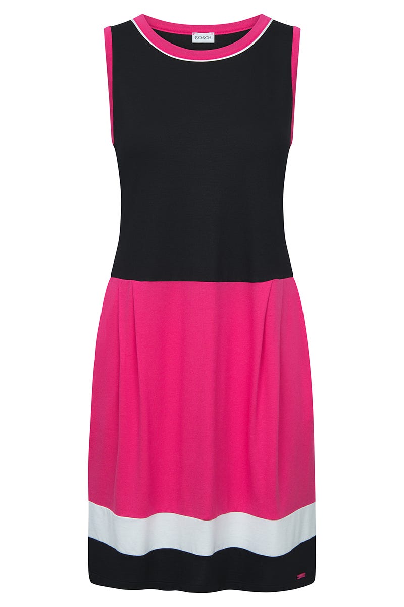 Hollowbild von Strandkleid mit sportivem Colourblocking Viskose/Elasthan