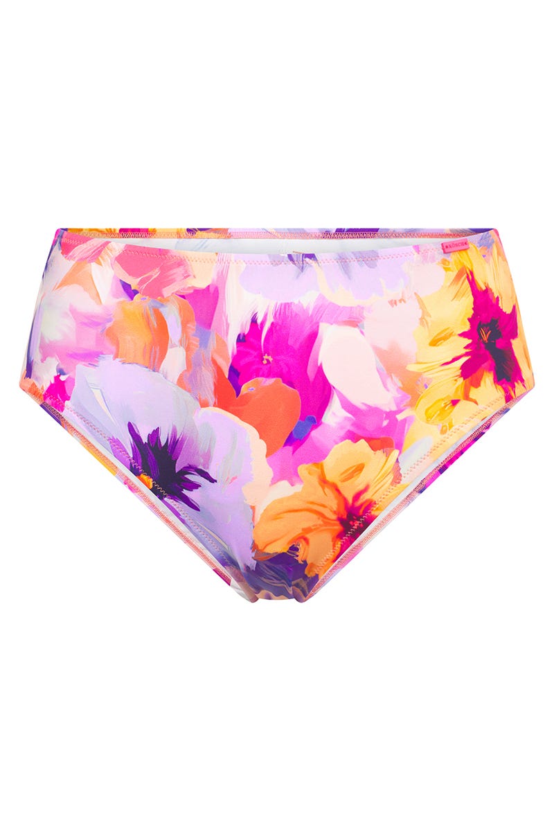 Hollowbild von Bikini Hose High Waist im Blumendruck Art-Style