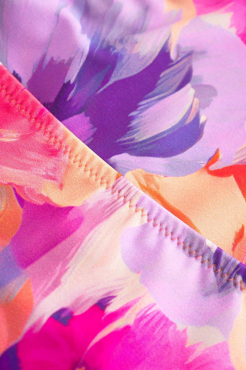 Detailbild 3 von Bikini Hose High Waist im Blumendruck Art-Style