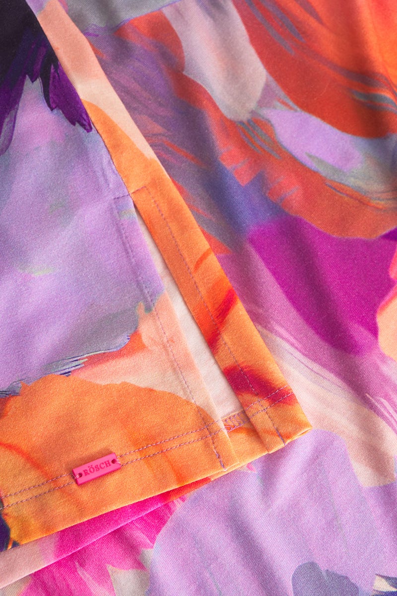 Detailbild 2 von Strandkleid Ärmellos im Blumendruck Art-Style Viskose/Elasthan