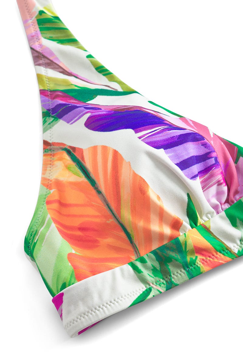 Detailbild 3 von Bikini Top Neckholder im tropischen Blätter-Druck