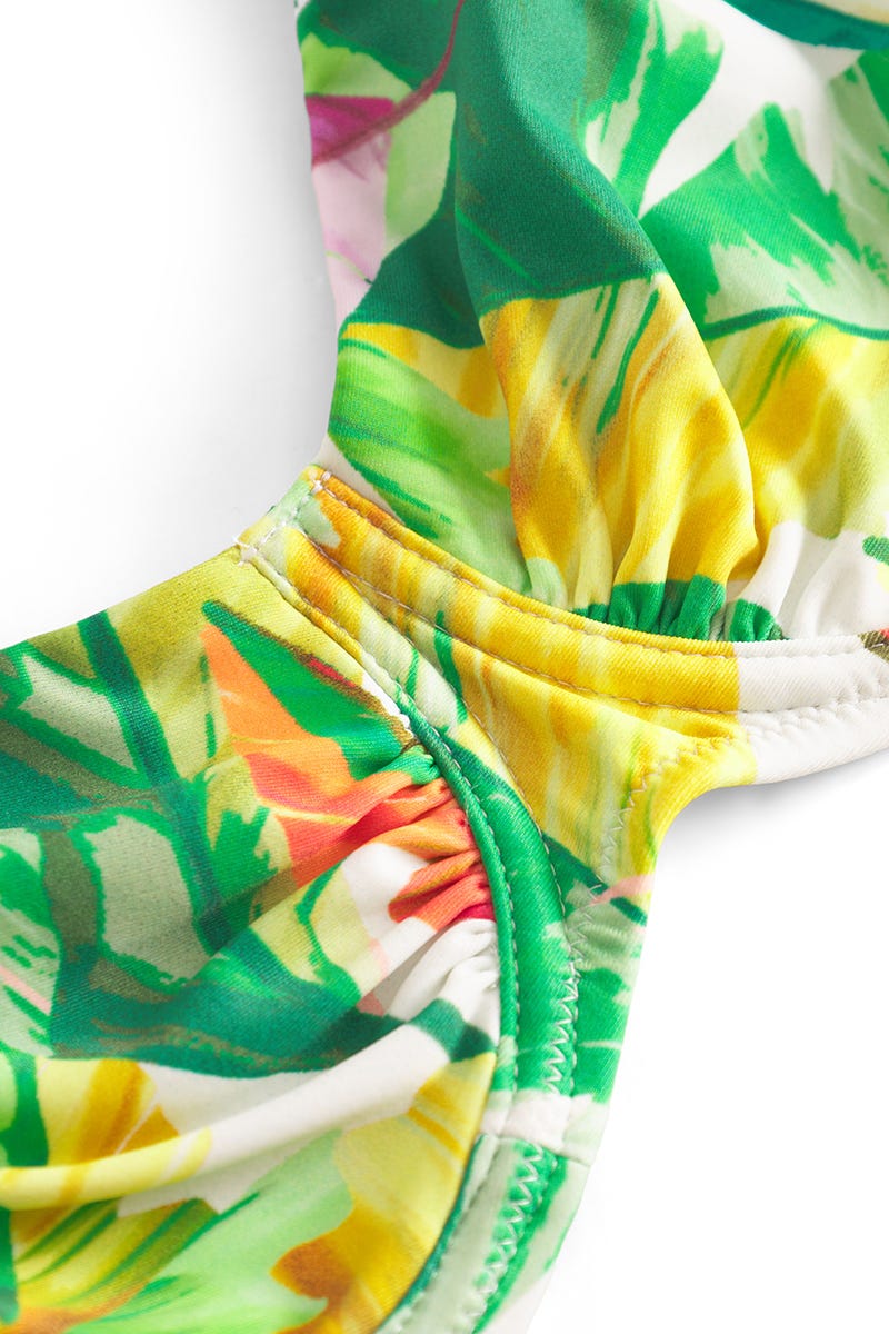 Detailbild 2 von Bikini Top Bügel im tropischen Blätter-Druck