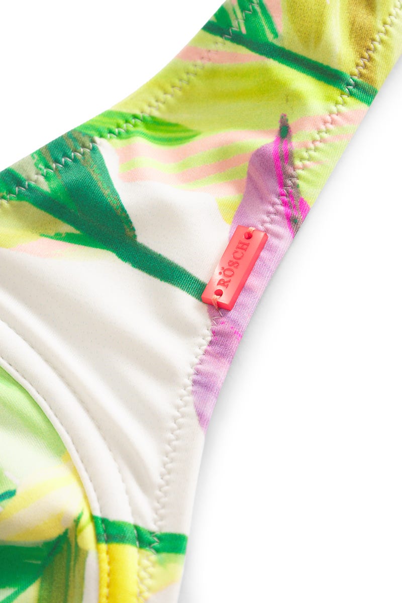 Detailbild 3 von Bikini Top Bügel im tropischen Blätter-Druck