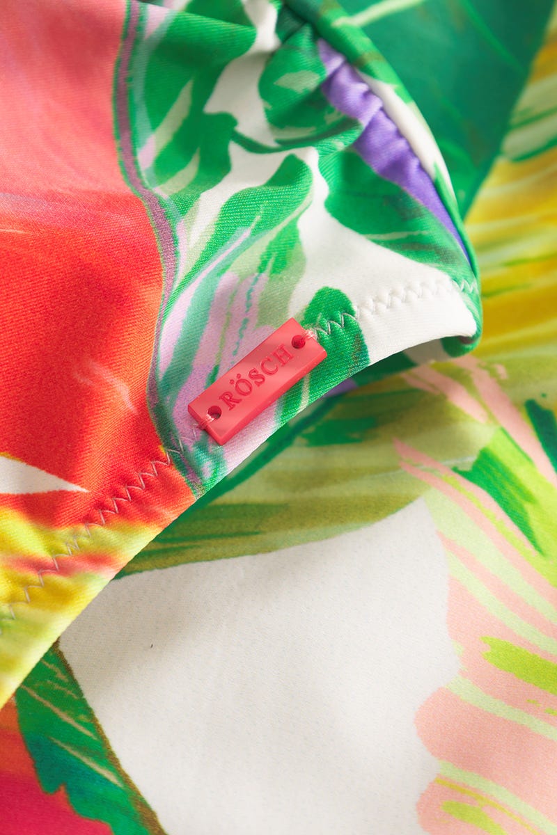 Detailbild 2 von Badeanzug im tropischen Blätter-Druck