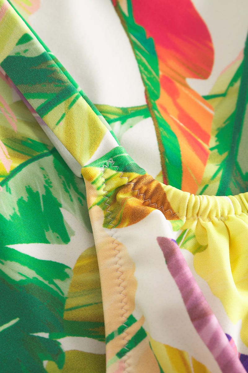 Detailbild 3 von Badeanzug im tropischen Blätter-Druck