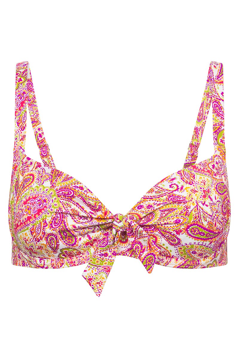 Hollowbild von Bikini Top im sommerlichen Paisley-Druck
