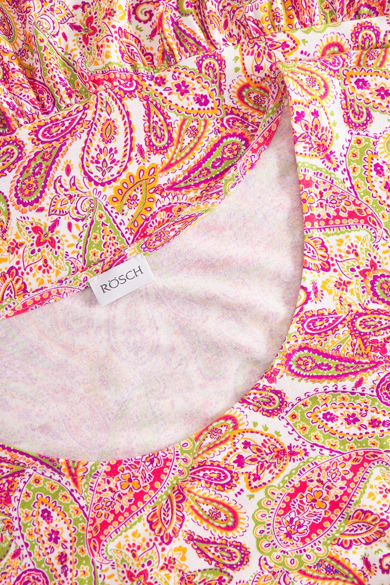 Detailbild 1 von Strandkleid Kurzarm im sommerlichen Paisley-Druck