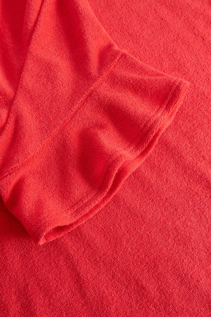 Detailbild 3 von T-Shirt aus sommerlichen Frottee in Koralle Baumwolle/Polyester