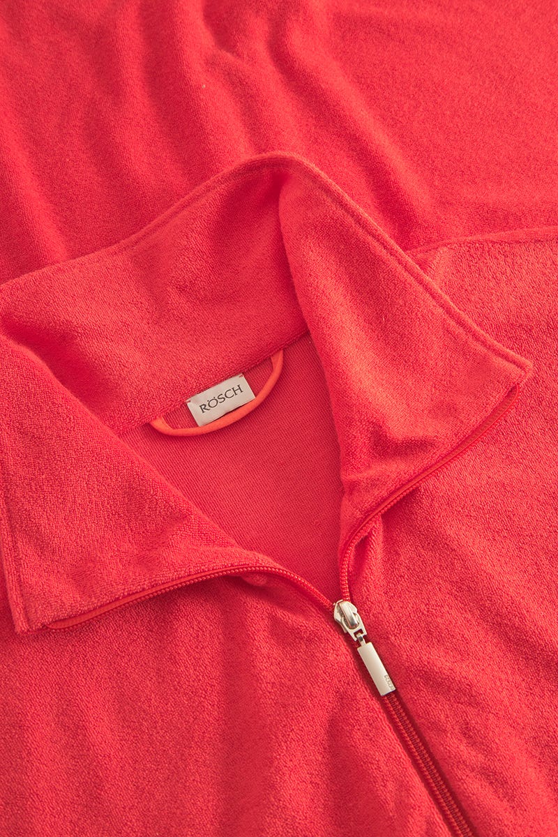 Detailbild 1 von Morgenmantel aus sommerlichen Frottee in Koralle Baumwolle/Polyester