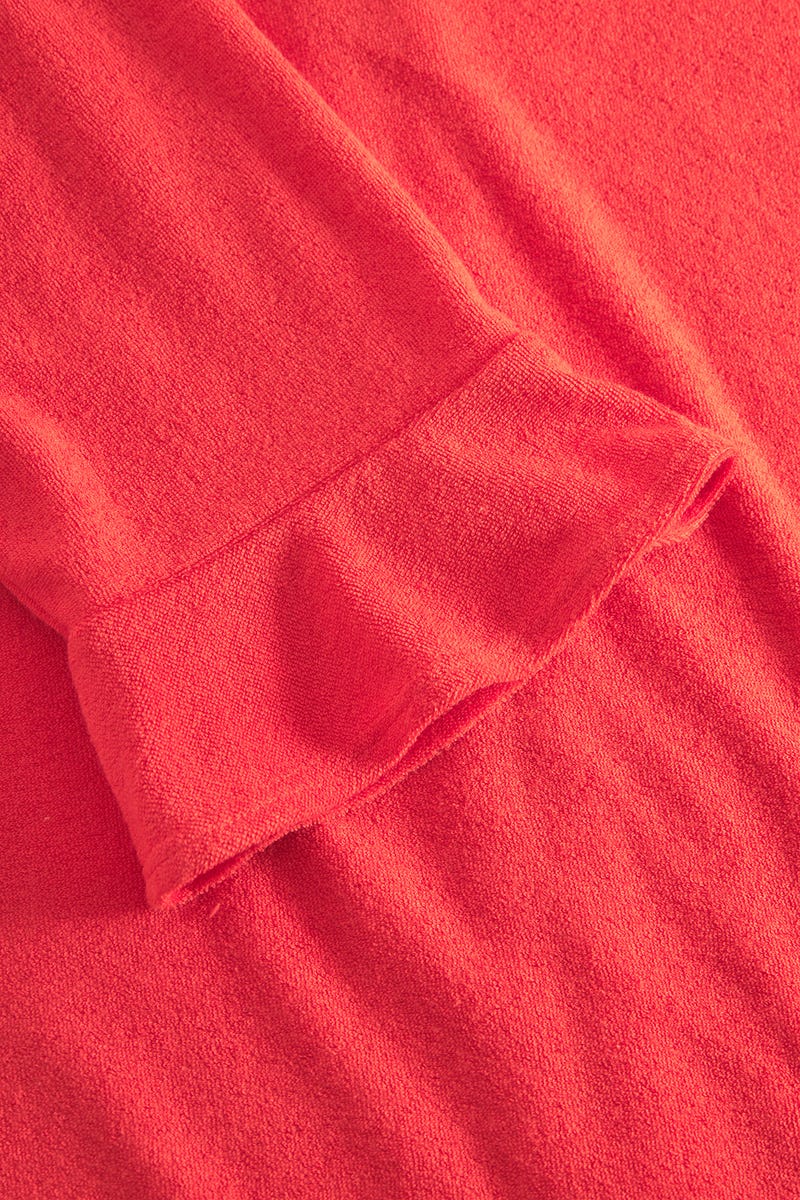 Detailbild 2 von Morgenmantel aus sommerlichen Frottee in Koralle Baumwolle/Polyester