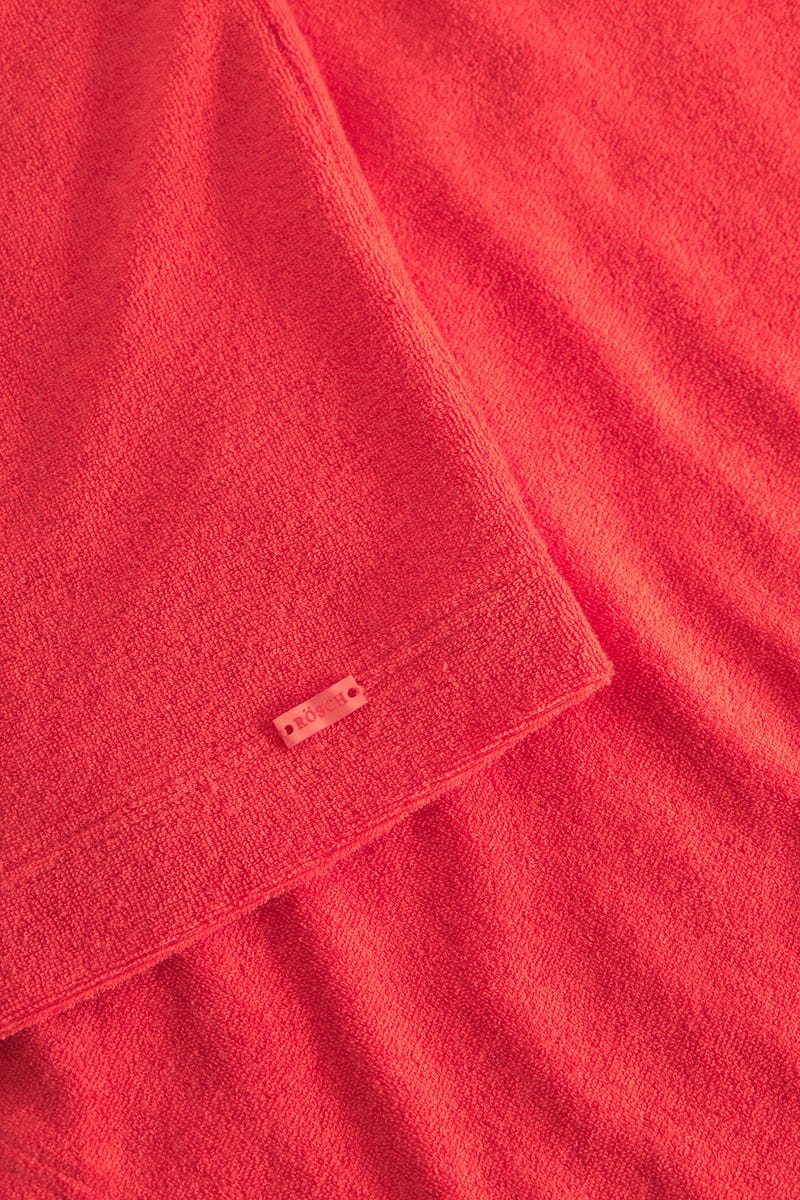 Detailbild 3 von Morgenmantel aus sommerlichen Frottee in Koralle Baumwolle/Polyester