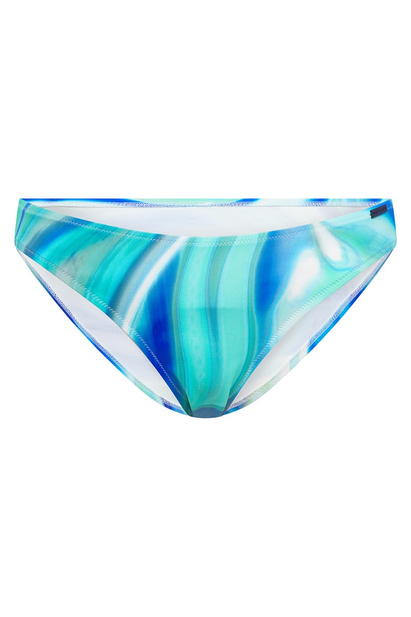 Hollowbild von Bikini Hose im Batik-Style Meeresblau