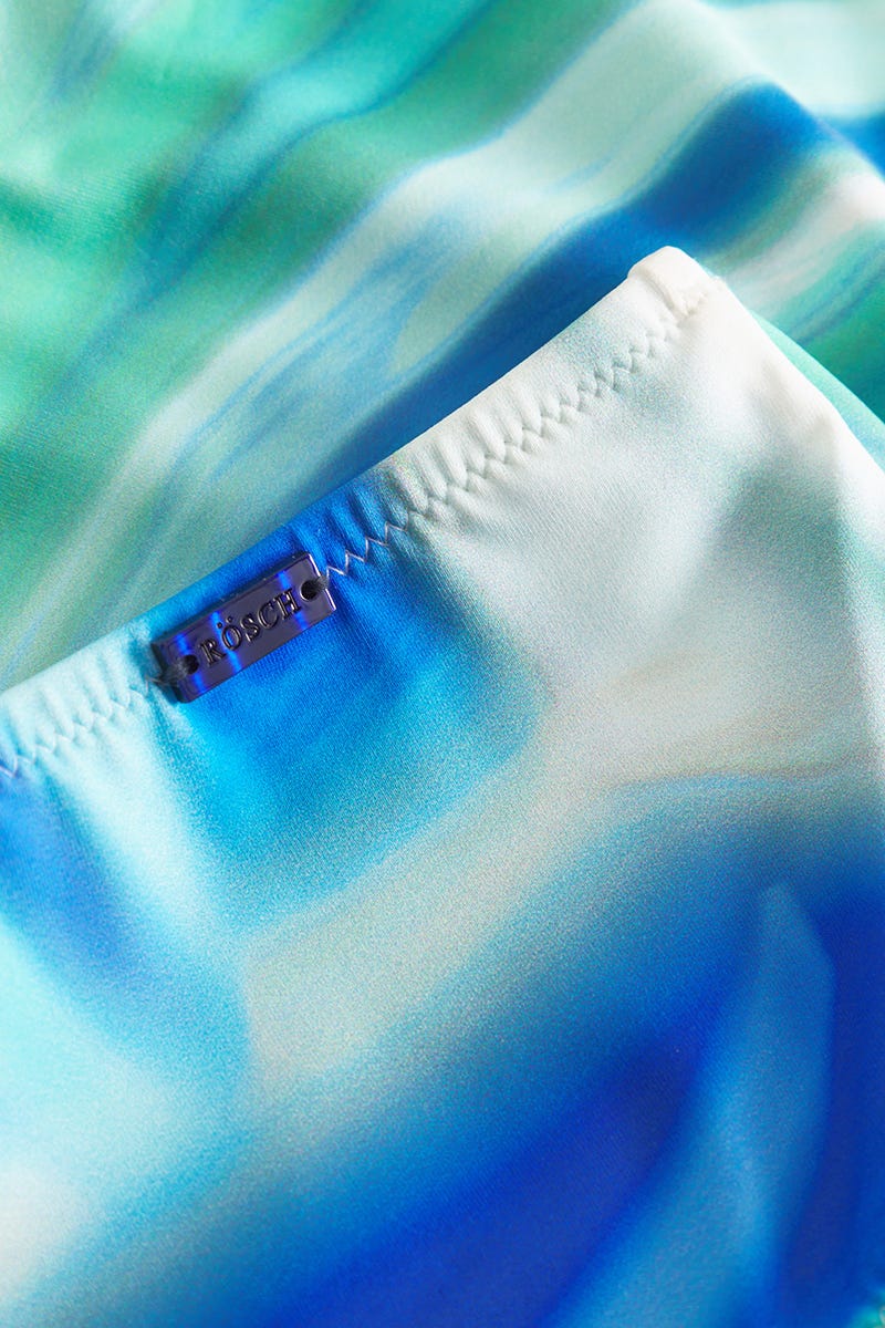 Detailbild 2 von Bikini Hose High Waist im Batik-Style Meeresblau