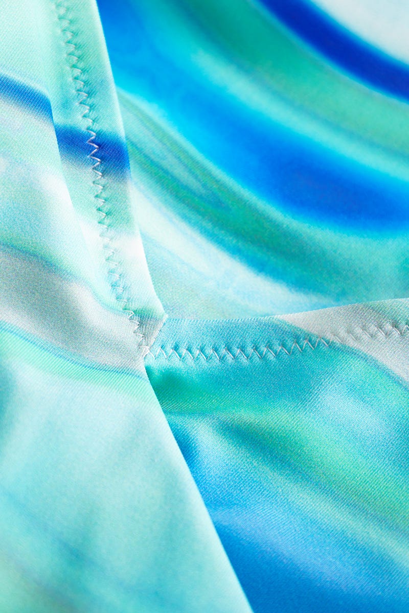 Detailbild 1 von Badeanzug im Batik-Style Meeresblau