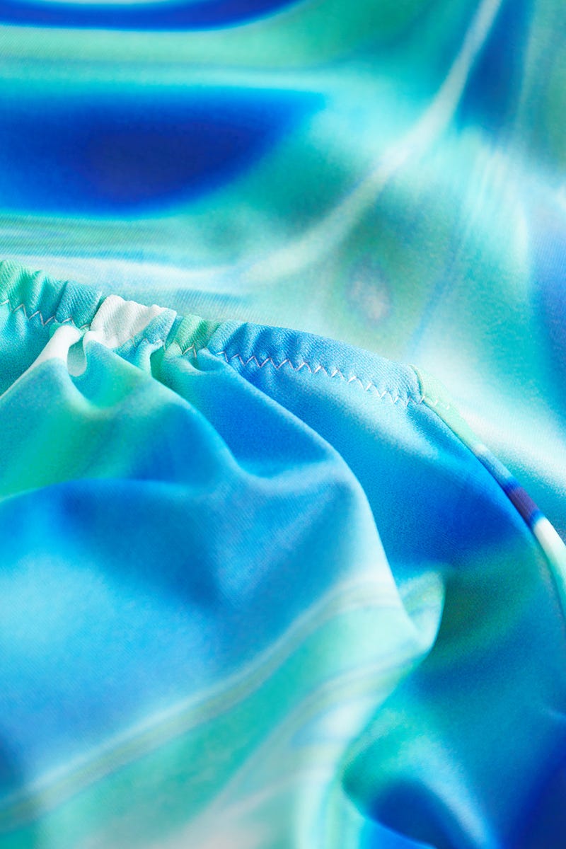 Detailbild 2 von Badeanzug im Batik-Style Meeresblau