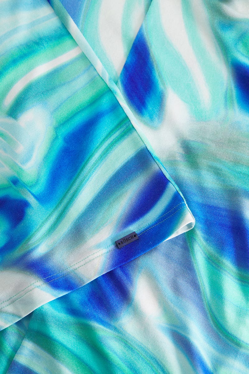 Detailbild 3 von Strandkleid Ärmellos im Batik-Style Meeresblau