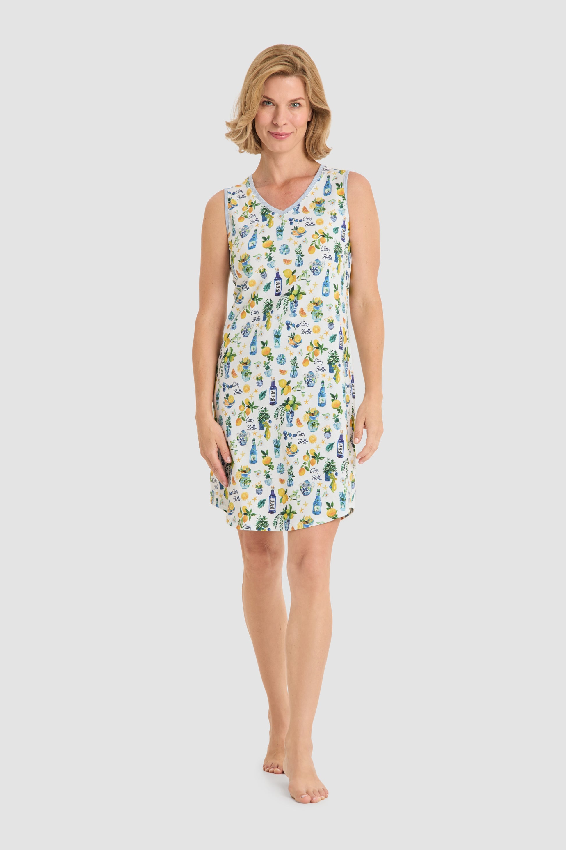 Frontalbild von Rösch Nachthemd Knielang