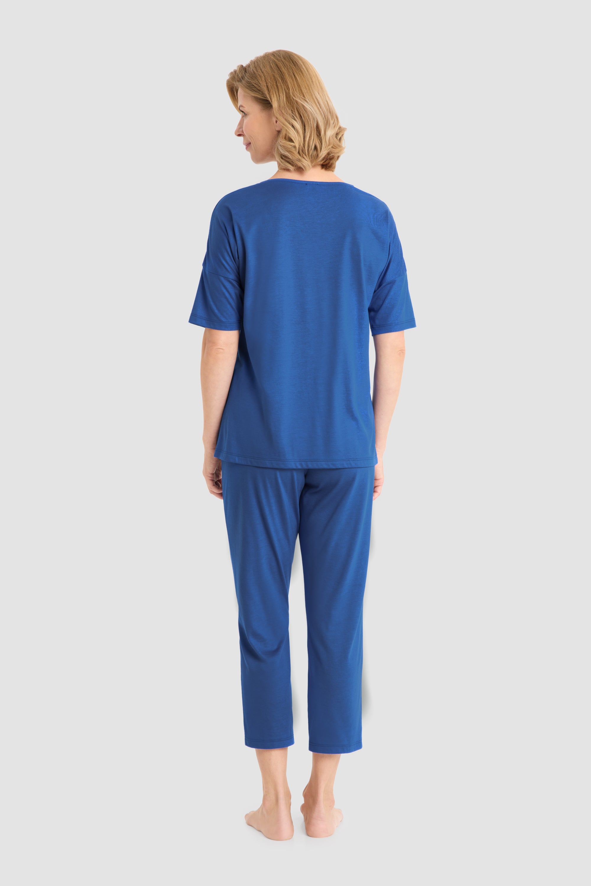 Rückansicht von Rösch 7/8-Pyjama, Kurzarm