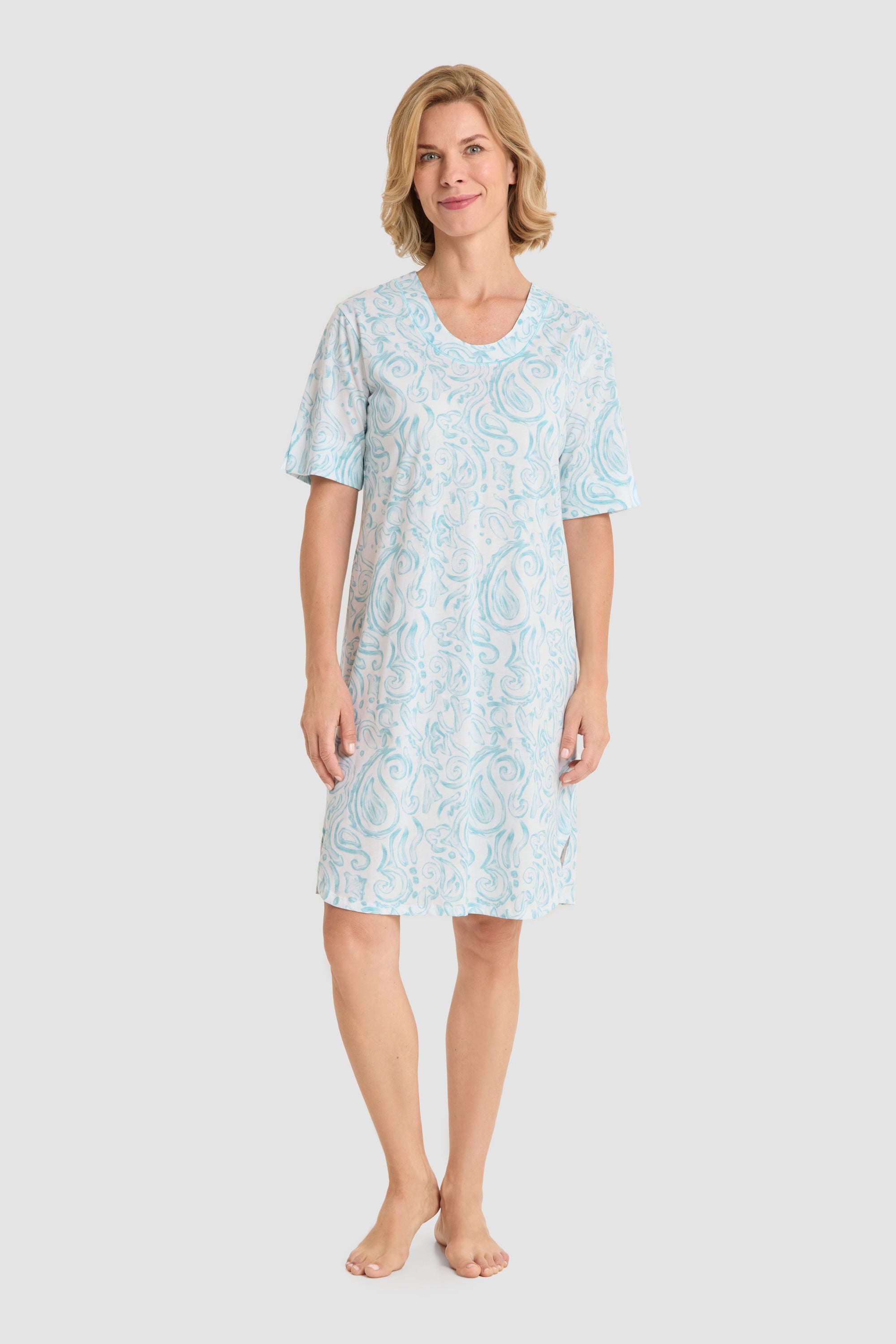 Frontalbild von Rösch Nachthemd Knielang