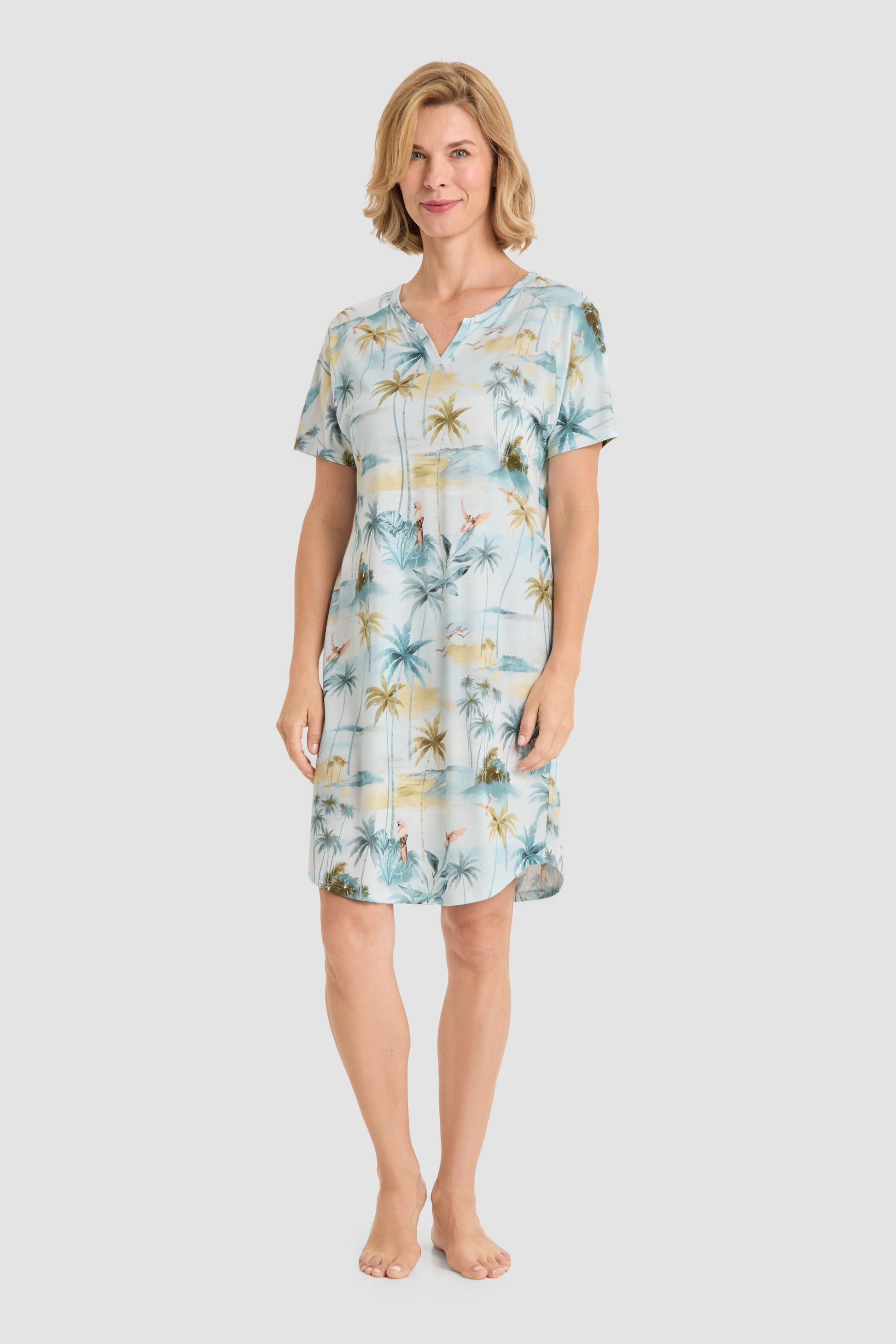 Frontalbild von Rösch Nachthemd Knielang