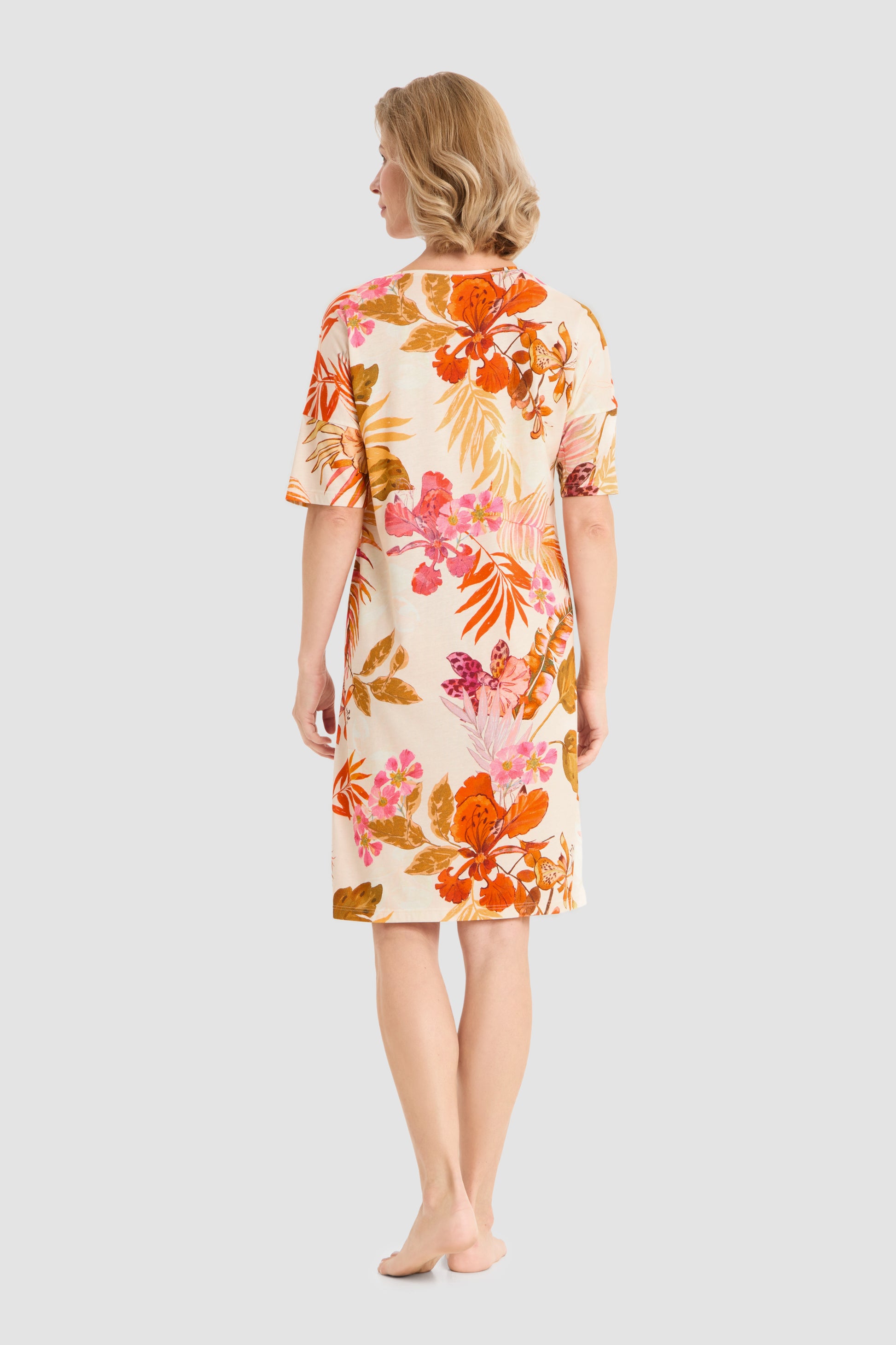 Rückansicht von Rösch Nachthemd Knielang