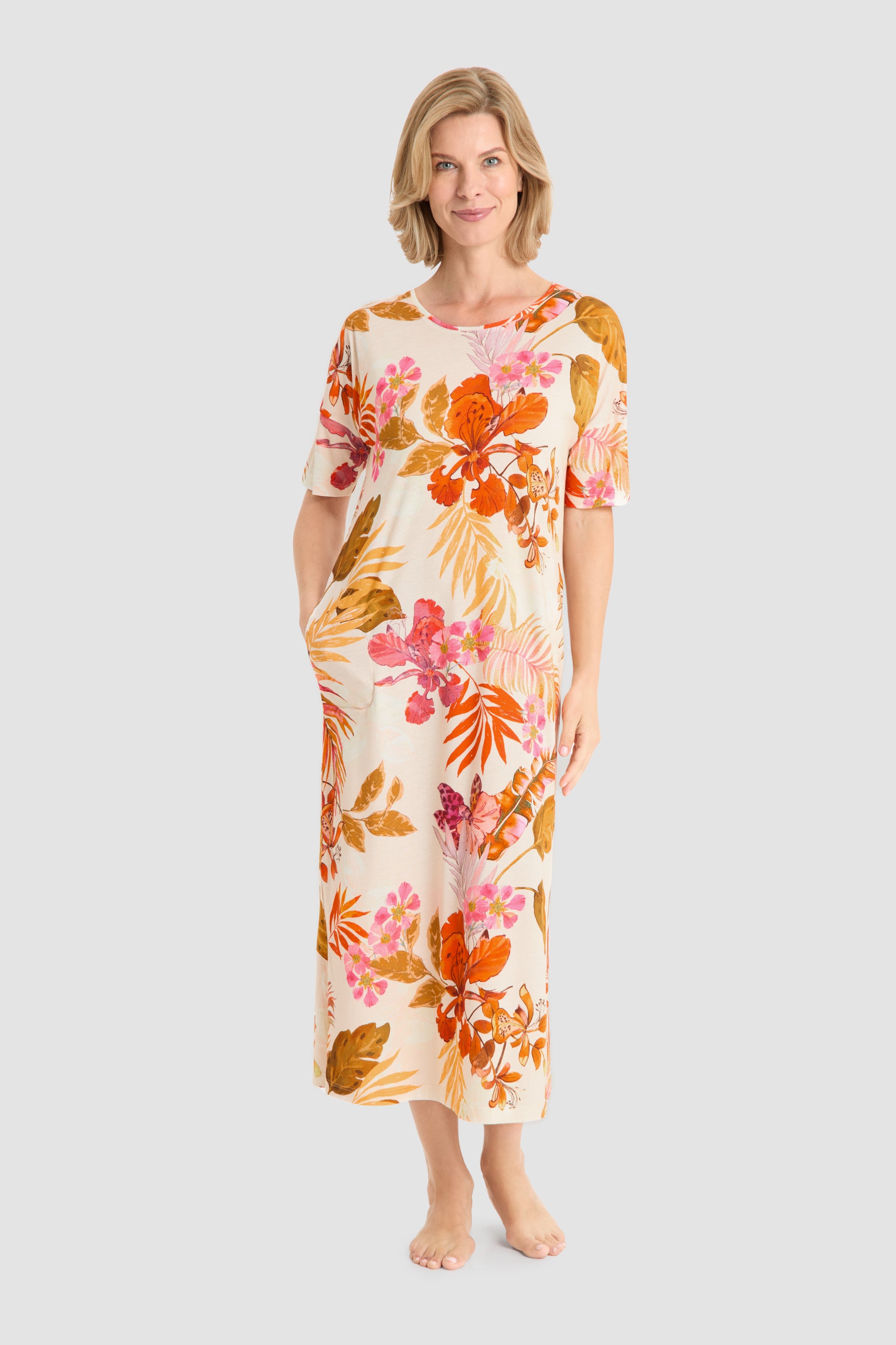 Frontalbild von Rösch Nachthemd Maxi