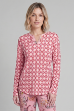 Rösch Shirt Langarm, Ornamentmix Rosa