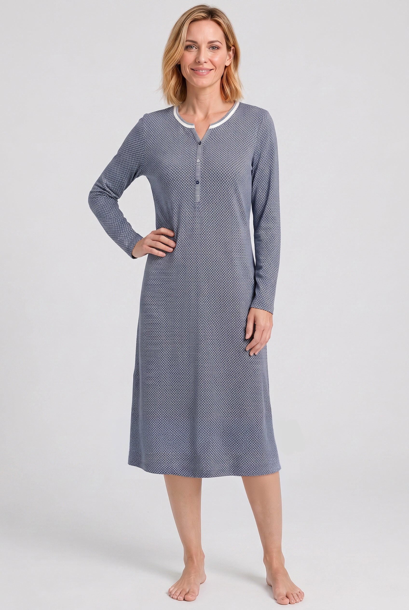 Rösch Chemise de nuit mi-longue, Mélange minimal