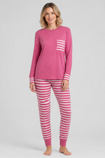 Frontalbild von Rösch Pyjama Lang, Langarm