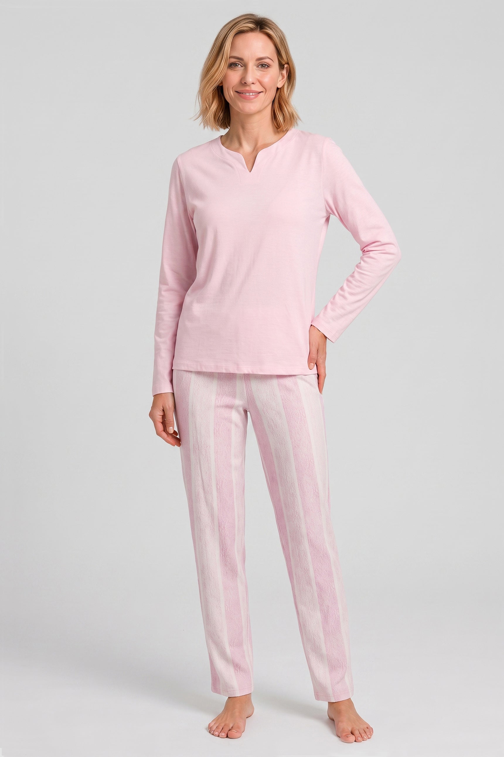 Rösch Pyjama long, pantalon rayé