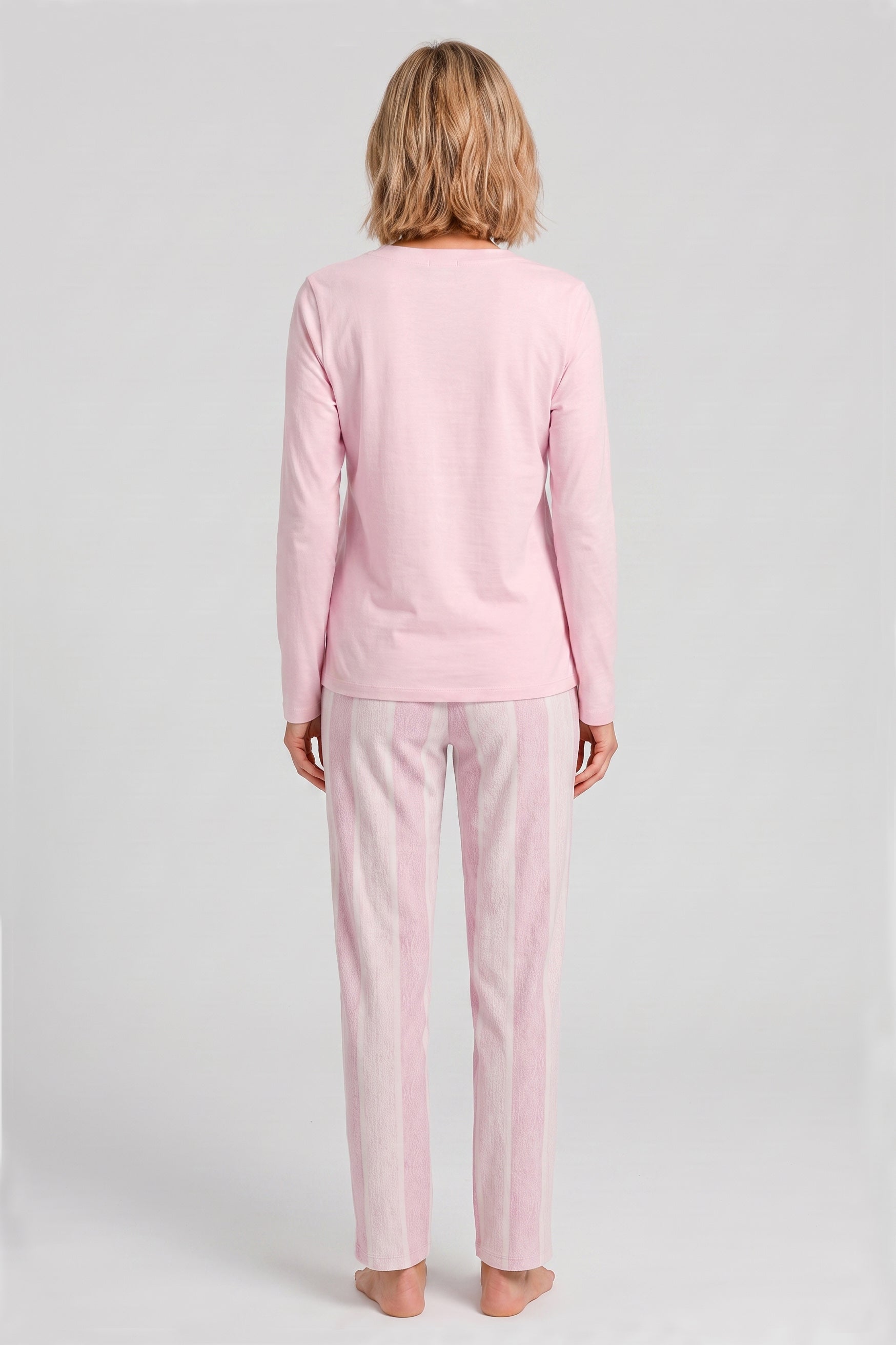 Rückansicht von Rösch Pyjama Lang, Langarm